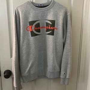 Gray Champion sweatshirt. Size medium.